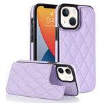Custodia per telefono in pelle PU rombica con doppia fibbia, For iPhone 12 mini, For iPhone 12 Pro, For iPhone 12 Pro Max