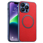 Skin Feel Litchi Texture Custodia magnetica per telefono MagSafe, For iPhone 11 Pro Max
