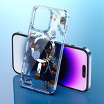 Custodia per telefono magnetica bifacciale trasparente, For iPhone 14, For iPhone 14 Plus, For iPhone 14 Pro, For iPhone 14 Pro Max