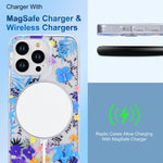 Custodia per telefono magnetica bifacciale trasparente, For iPhone 14, For iPhone 14 Plus, For iPhone 14 Pro, For iPhone 14 Pro Max