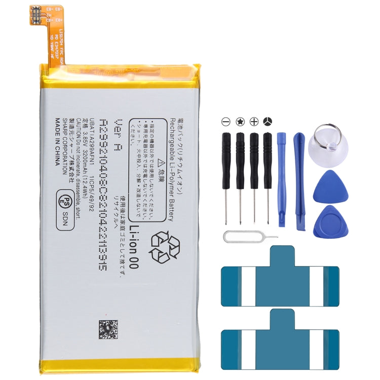 Sostituzione della batteria da 300 mAh, For INFOCIS veken M680 M535 HE306, For Sharp R1, For Sharp Aquos S3 FS8032, For Sharp Aquos S2 FS8016 FS8010 FS8018 S3 mini, For Sharp AQUOS 704Sh, For Sharp AQUOS R3 808SH SH-04L SHV44 SH-R10