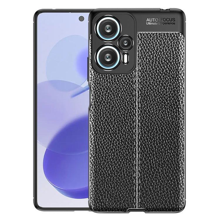 Custodia per telefono in TPU antiurto con texture Litchi, For Xiaomi Redmi Note 12 Turbo, For Samsung Galaxy M14