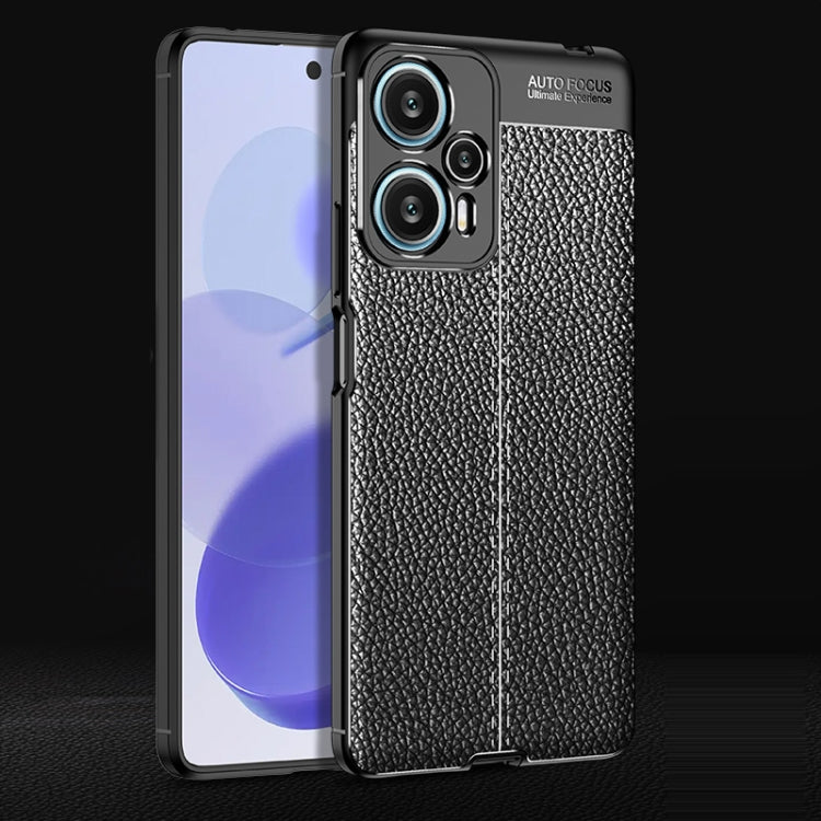 Custodia per telefono in TPU antiurto con texture Litchi, For Xiaomi Redmi Note 12 Turbo, For Samsung Galaxy M14