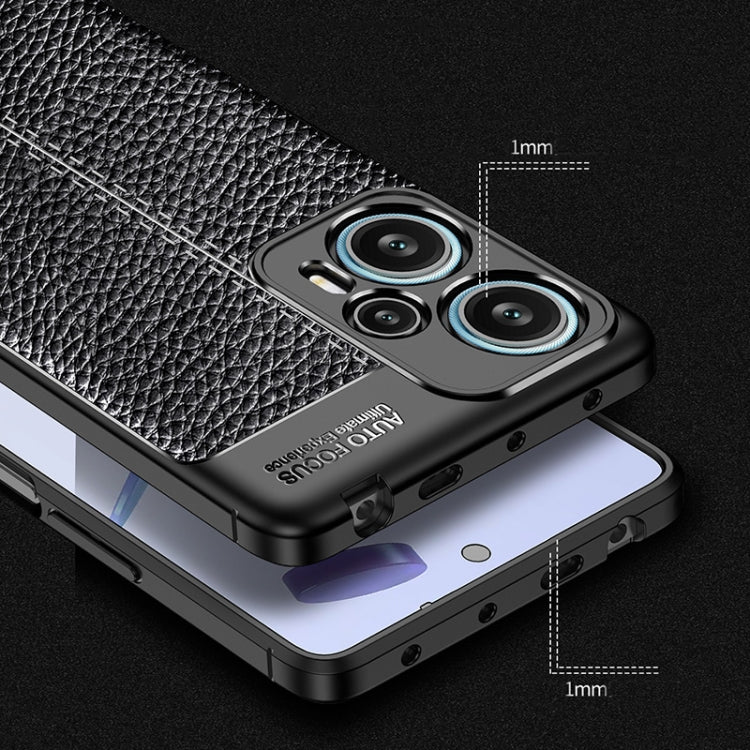 Custodia per telefono in TPU antiurto con texture Litchi, For Xiaomi Redmi Note 12 Turbo, For Samsung Galaxy M14