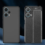 Custodia per telefono in TPU antiurto con texture Litchi, For Xiaomi Redmi Note 12 Turbo, For Samsung Galaxy M14