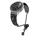 Cinturino per orologio mentale con catena diamantata da 22 mm, For Garmin Venu 2 / Forerunner 265 / 255