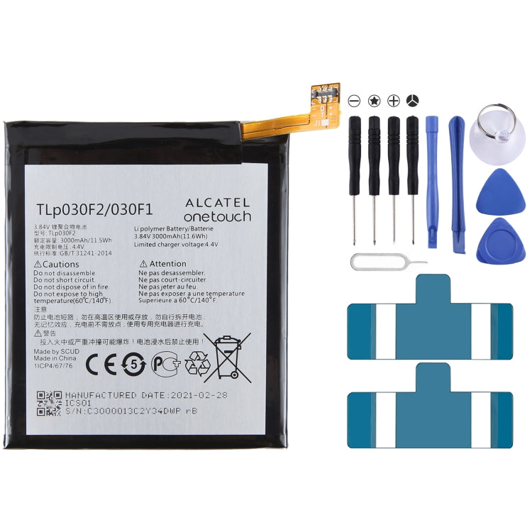 Sostituzione della batteria da 300 mAh, For Alcatel JOY TAB 2 9032Z, For Alcatel Joy Tab 9029Z, For Alcatel One Touch Pixi 3 Tab 7.0 LTE 4G, For Alcatel OneTouch EVO 7 HD E710, For Alcatel 3L 2020 5029D, For Alcatel T790H T790S