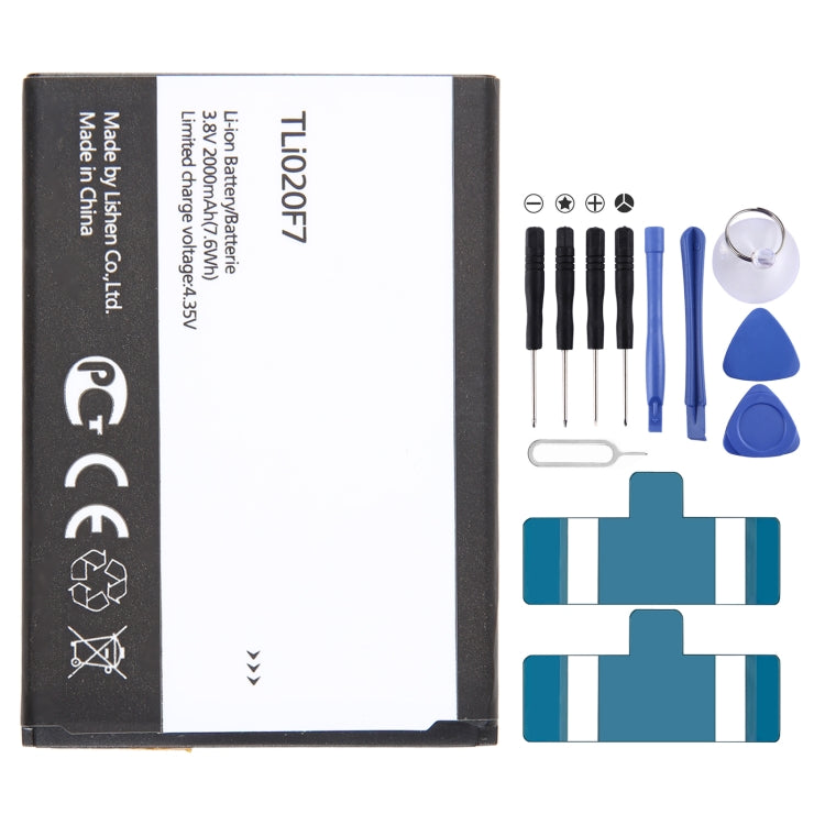 Sostituzione della batteria da 300 mAh, For Alcatel JOY TAB 2 9032Z, For Alcatel Joy Tab 9029Z, For Alcatel One Touch Pixi 3 Tab 7.0 LTE 4G, For Alcatel OneTouch EVO 7 HD E710, For Alcatel 3L 2020 5029D, For Alcatel T790H T790S