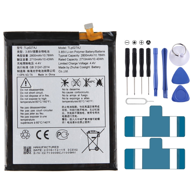 Sostituzione della batteria da 300 mAh, For Alcatel JOY TAB 2 9032Z, For Alcatel Joy Tab 9029Z, For Alcatel One Touch Pixi 3 Tab 7.0 LTE 4G, For Alcatel OneTouch EVO 7 HD E710, For Alcatel 3L 2020 5029D, For Alcatel T790H T790S