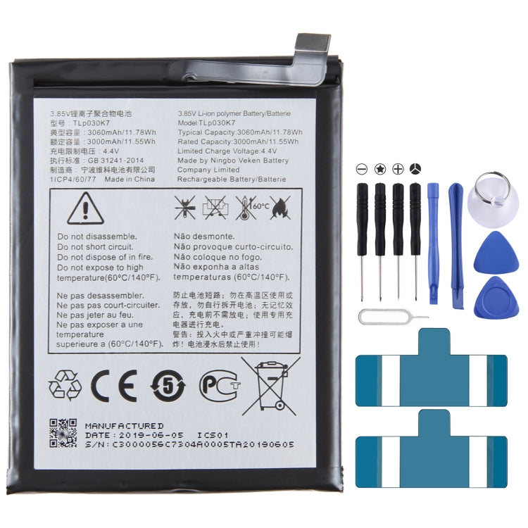 300mAh Battery Replacement, For Alcatel JOY TAB 2 9032Z, For Alcatel Joy Tab 9029Z, For Alcatel One Touch Pixi 3 Tab 7.0 LTE 4G, For Alcatel OneTouch EVO 7 HD E710, For Alcatel 3L 2020 5029D, For Alcatel T790H T790S