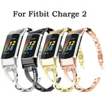 Cinturino in metallo con diamanti, For Fitbit Charge 2, For Fitbit Charge 5, For Fitbit Charge 3 / 4