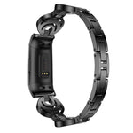 Cinturino per orologio in metallo con diamanti Sun Moon Star, For Fitbit Charge 2, For Fitbit Charge 5, For Fitbit Charge 3 / 4