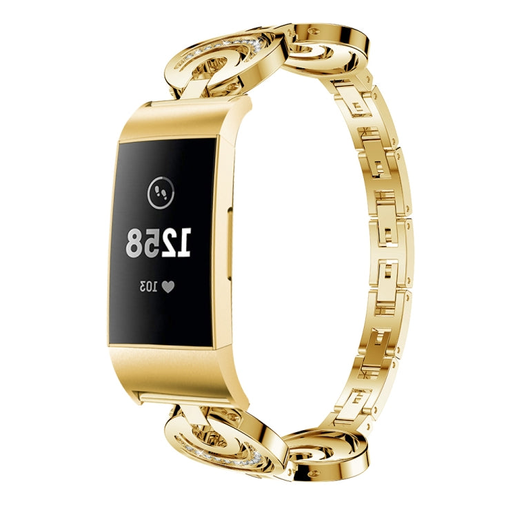 Cinturino per orologio in metallo con diamanti Sun Moon Star, For Fitbit Charge 2, For Fitbit Charge 5, For Fitbit Charge 3 / 4