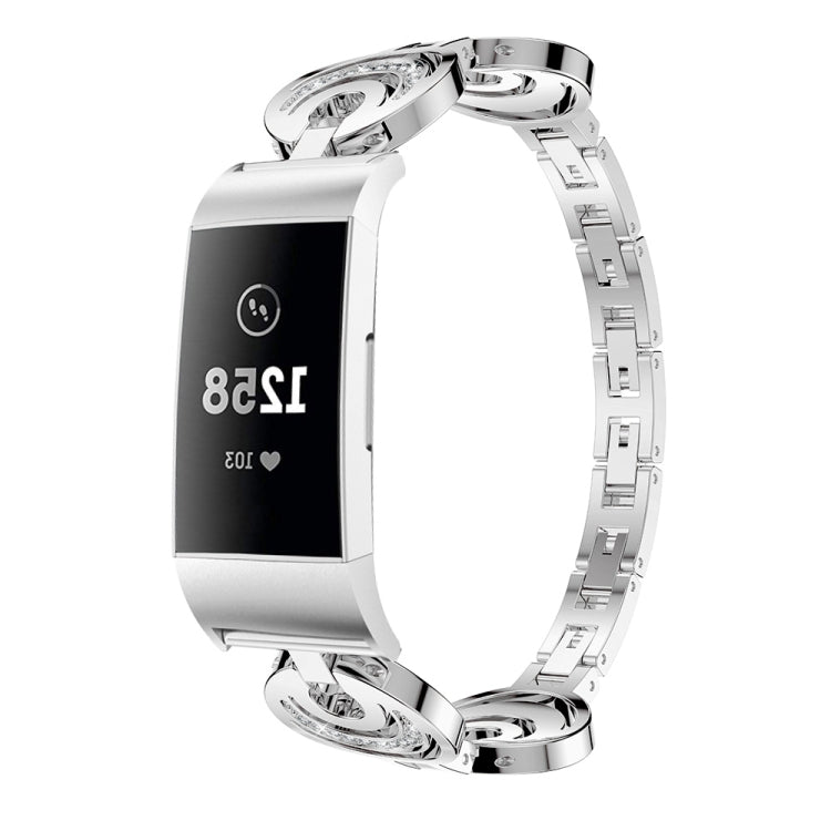 Cinturino per orologio in metallo con diamanti Sun Moon Star, For Fitbit Charge 2, For Fitbit Charge 5, For Fitbit Charge 3 / 4