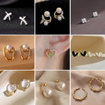 Temperament Ladies Light Luxury Pearl Orecchini a doppio strato Orecchini con diamanti, EH1365, EH0881, EH1309, EH1343, EH1468, EH1034, EH1314