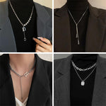 Collana da donna con alfabeto versatile in acciaio al titanio con catena intrecciata, XL2001, XL1951, XL1400, XL1437, XL2010, XL1505, XL1839, XL1864, XL1502, XL1570, XL1170, XL1459, XL1788, XL1780, XL1946, XL1089, XL1958, XL1983, XL1941, XL1944, XL1090...