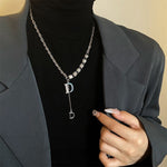 Collana da donna con alfabeto versatile in acciaio al titanio con catena intrecciata, XL2001, XL1951, XL1400, XL1437, XL2010, XL1505, XL1839, XL1864, XL1502, XL1570, XL1170, XL1459, XL1788, XL1780, XL1946, XL1089, XL1958, XL1983, XL1941, XL1944, XL1090...