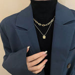 Collana da donna con alfabeto versatile in acciaio al titanio con catena intrecciata, XL2001, XL1951, XL1400, XL1437, XL2010, XL1505, XL1839, XL1864, XL1502, XL1570, XL1170, XL1459, XL1788, XL1780, XL1946, XL1089, XL1958, XL1983, XL1941, XL1944, XL1090...