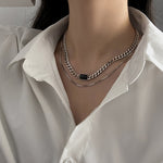 Collana da donna con alfabeto versatile in acciaio al titanio con catena intrecciata, XL2001, XL1951, XL1400, XL1437, XL2010, XL1505, XL1839, XL1864, XL1502, XL1570, XL1170, XL1459, XL1788, XL1780, XL1946, XL1089, XL1958, XL1983, XL1941, XL1944, XL1090...