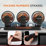 F4310 Ventilatore a tre teste per auto regolabile con rotazione a 360 gradi, F4310 USB Universal, F4310 12V Cigarette Lighter, F4310 24V Cigarette Lighter