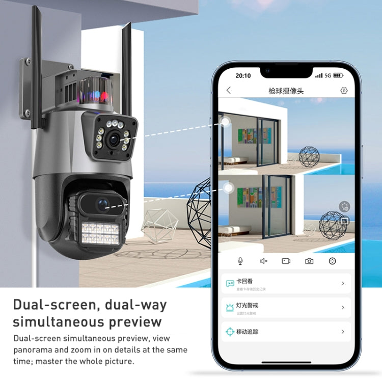 Telecamera IP AI 2MP con riconoscimento umanoide WiFi