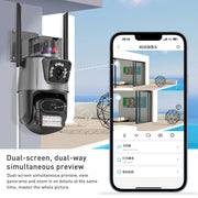 QX81 Riconoscimento umanoide Allarme AI WIFI Telecamera IP doppia sferica da 2 MP, AU Plug, US Plug, EU Plug, UK Plug