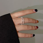 Anello combinato da donna in argento 925 con abbigliamento vintage, J2100, J2225, J2160, J2212, J2243, J2246, J2310, J2996, J3021, J3023, J3024, J3063, J3064, J3012, J3032, J2708, J2284, J2046, J2083, J2085, J2089, J2144, J2112, J2639