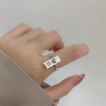 Anello combinato da donna in argento 925 con abbigliamento vintage, J2100, J2225, J2160, J2212, J2243, J2246, J2310, J2996, J3021, J3023, J3024, J3063, J3064, J3012, J3032, J2708, J2284, J2046, J2083, J2085, J2089, J2144, J2112, J2639