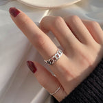 Anello combinato da donna stile cool in argento sterling S925, J286, J781, J759, J797, J758, J242, J1109, J1071, J1096, J1110, J789, J1717, J1740, J224, J449, J341, J443, J1644, J005, J282, J623, J1658, J406, J1454