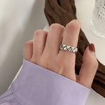 Anello combinato da donna stile cool in argento sterling S925, J286, J781, J759, J797, J758, J242, J1109, J1071, J1096, J1110, J789, J1717, J1740, J224, J449, J341, J443, J1644, J005, J282, J623, J1658, J406, J1454