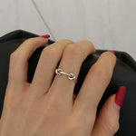 Anello combinato da donna stile cool in argento sterling S925, J286, J781, J759, J797, J758, J242, J1109, J1071, J1096, J1110, J789, J1717, J1740, J224, J449, J341, J443, J1644, J005, J282, J623, J1658, J406, J1454