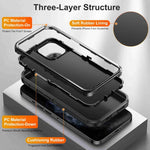 Custodia robusta per telefono impermeabile Life, For iPhone 11 Pro, For iPhone 11, For iPhone SE 2022 / SE 2020 / 8 / 7, For iPhone 8 Plus / 7 Plus, For iPhone 14 Pro