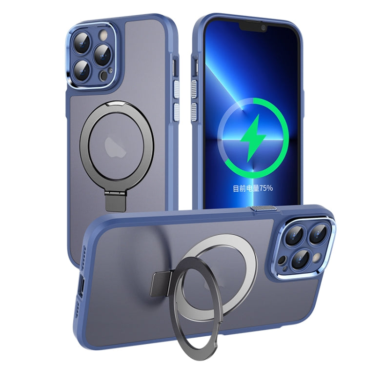 Custodia per telefono con supporto magnetico in metallo MagSafe, For iPhone 14, For iPhone 14 Plus, For iPhone 14 Pro, For iPhone 14 Pro Max, For iPhone 13 Pro Max