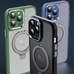 Custodia per telefono con supporto magnetico in metallo MagSafe, For iPhone 14, For iPhone 14 Plus, For iPhone 14 Pro, For iPhone 14 Pro Max, For iPhone 13 Pro Max