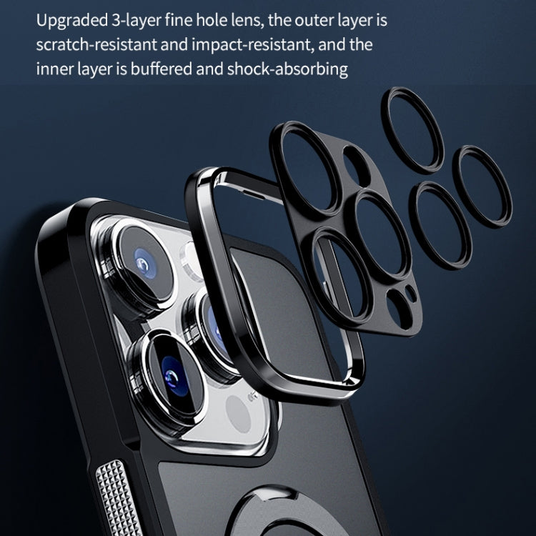 Custodia per telefono con supporto magnetico in metallo MagSafe, For iPhone 14, For iPhone 14 Plus, For iPhone 14 Pro, For iPhone 14 Pro Max, For iPhone 13 Pro Max