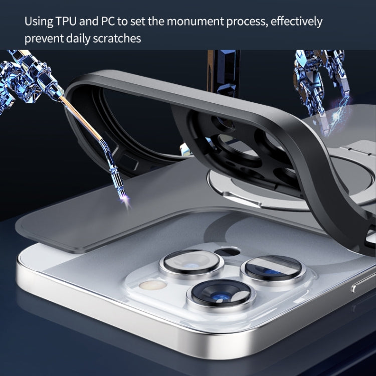 Custodia per telefono con supporto magnetico in metallo MagSafe, For iPhone 14, For iPhone 14 Plus, For iPhone 14 Pro, For iPhone 14 Pro Max, For iPhone 13 Pro Max