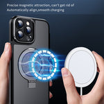 Custodia per telefono con supporto magnetico in metallo MagSafe, For iPhone 14, For iPhone 14 Plus, For iPhone 14 Pro, For iPhone 14 Pro Max, For iPhone 13 Pro Max