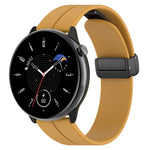 Cinturino in silicone con fibbia nera con chiusura magnetica, For Amazfit GTR Mini