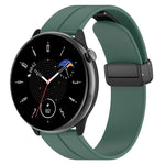 Cinturino in silicone con fibbia nera con chiusura magnetica, For Amazfit GTR Mini