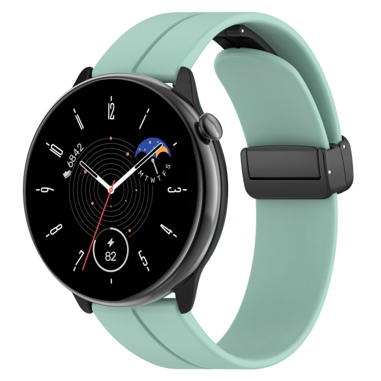 Cinturino in silicone con fibbia nera con chiusura magnetica, For Amazfit GTR Mini