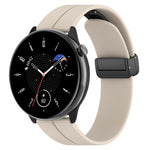 Cinturino in silicone con fibbia nera con chiusura magnetica, For Amazfit GTR Mini