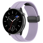 Cinturino in silicone con fibbia nera con chiusura magnetica, For Amazfit GTR Mini