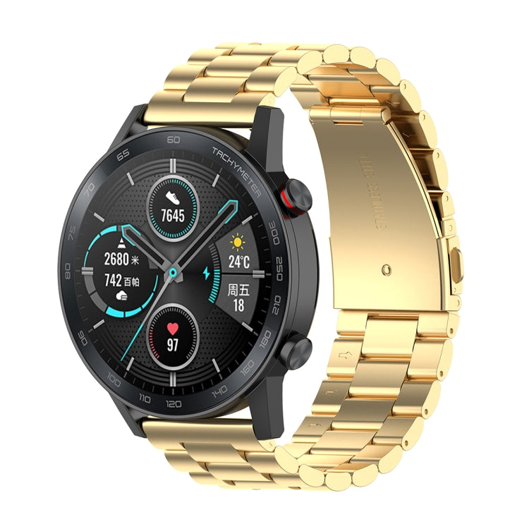 Cinturino per orologio in acciaio inossidabile con tre sfere da 22 mm, For Honor Watch GS 3i