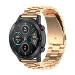 Cinturino per orologio in acciaio inossidabile con tre sfere da 22 mm, For Honor Watch GS 3i