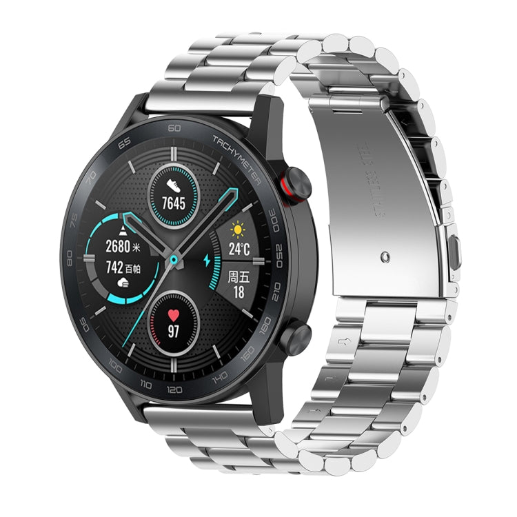 Cinturino per orologio in acciaio inossidabile con tre sfere da 22 mm, For Honor Watch GS 3i