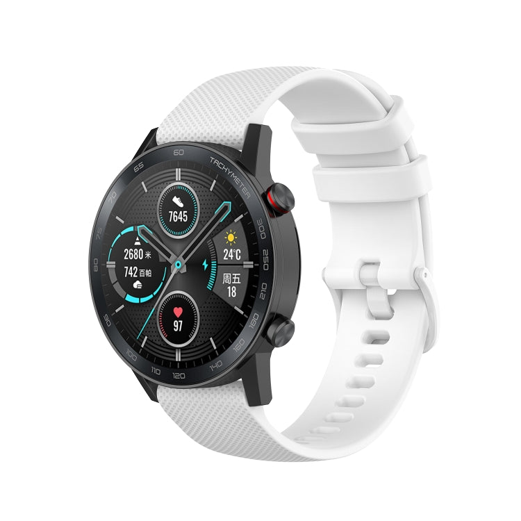 Cinturino in silicone con trama scozzese piccola da 22 mm, For Honor Watch GS 3i