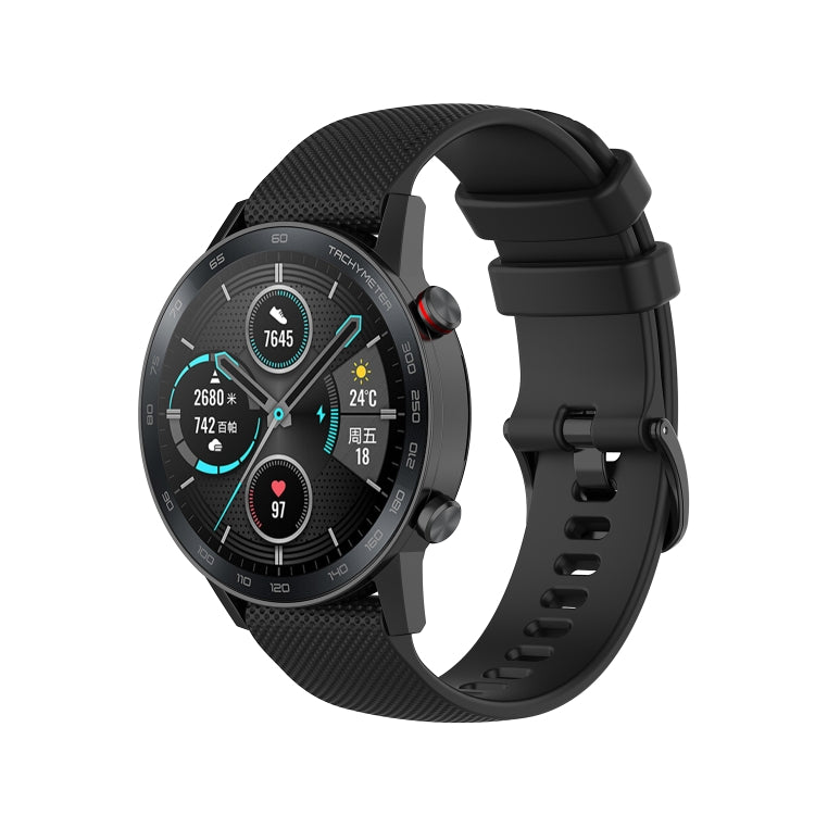 Cinturino in silicone con trama scozzese piccola da 22 mm, For Honor Watch GS 3i