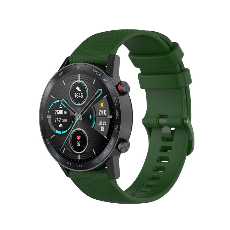 Cinturino in silicone con trama scozzese piccola da 22 mm, For Honor Watch GS 3i