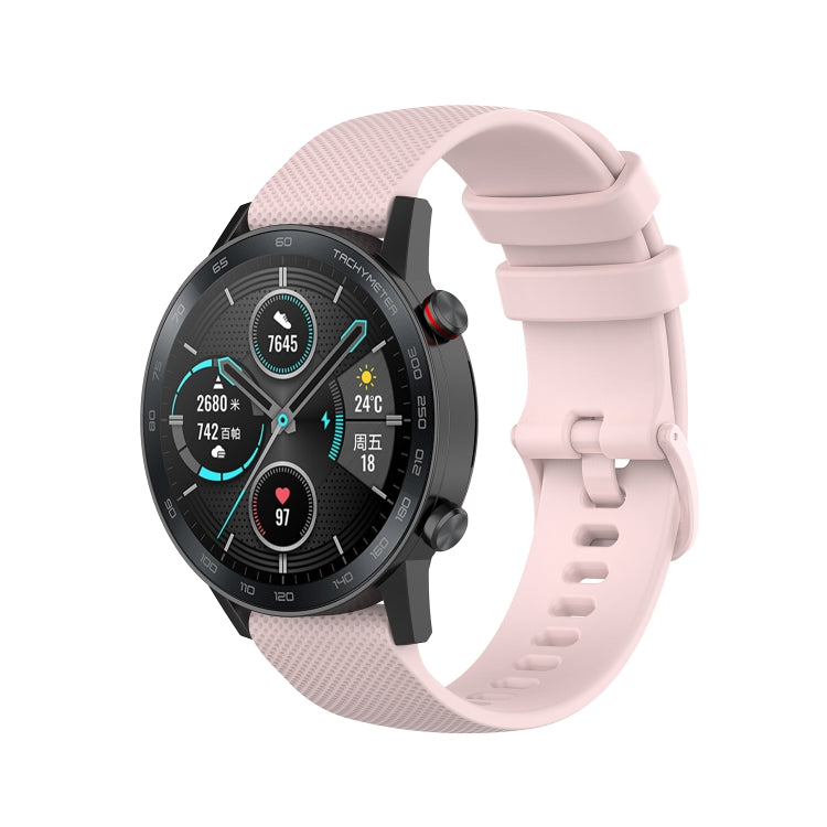 Cinturino in silicone con trama scozzese piccola da 22 mm, For Honor Watch GS 3i