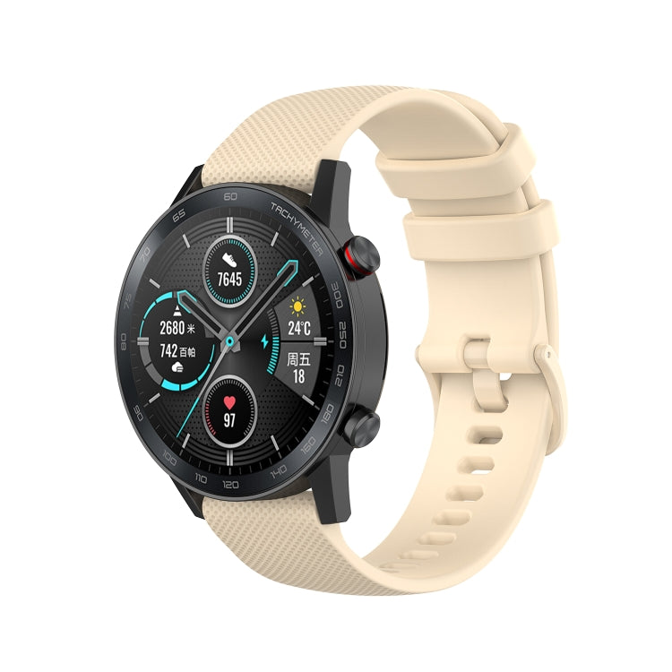 Cinturino in silicone con trama scozzese piccola da 22 mm, For Honor Watch GS 3i
